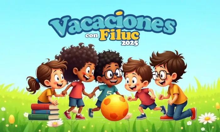 Afiche promocional de las Vacaciones con FILUC en Metropolis Valencia