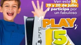 Imagen de la promoción Play 5 en el marco de Expo Diversión y el mes del niño en Metropolis Valencia